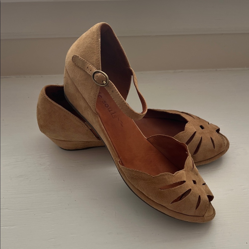 Gentle Souls Suede Mary Janes